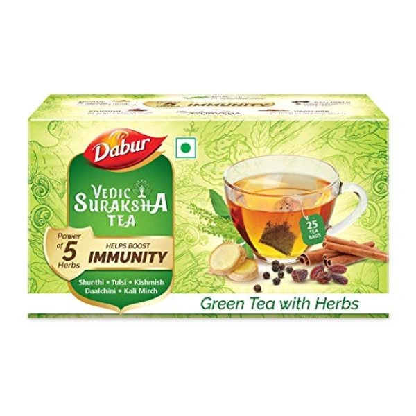 Dabur Vedic Suraksha Green Tea - 11.5gms